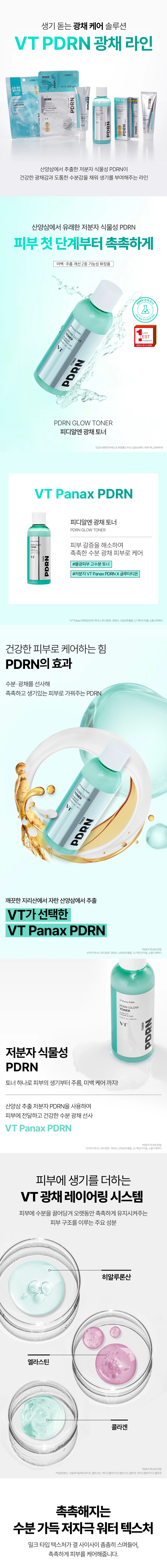 韓國平價護膚 Daiso X VT PDRN Radiance Toner 植萃山蔘PDRN光澤潤澤爽膚水 - 200ml