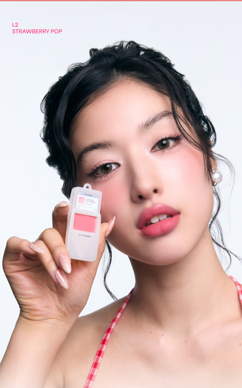 🍓夏日果汁奶昔Smoothie Edition🍓迷你MP3胭脂~ 韓國小眾品牌 Entropy Slide Up Lip & Cheek 迷你滑蓋式唇頰兩用胭脂霜(L1-L6) - 6色選擇