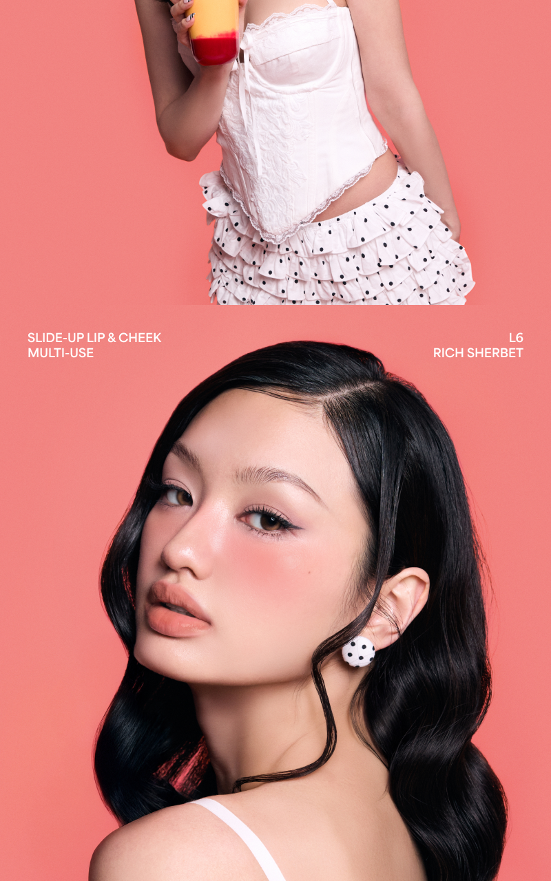 🍓夏日果汁奶昔Smoothie Edition🍓迷你MP3胭脂~ 韓國小眾品牌 Entropy Slide Up Lip & Cheek 迷你滑蓋式唇頰兩用胭脂霜(L1-L6) - 6色選擇
