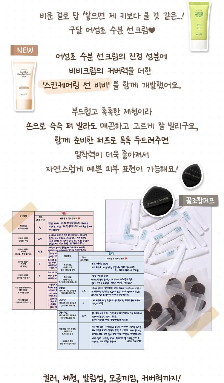 韓國 Goodal Heartleaf Soothing Blemish Cover Sun BB 魚腥草舒緩遮瑕防曬BB霜SPF50+ PA++++ #Neutral Beige