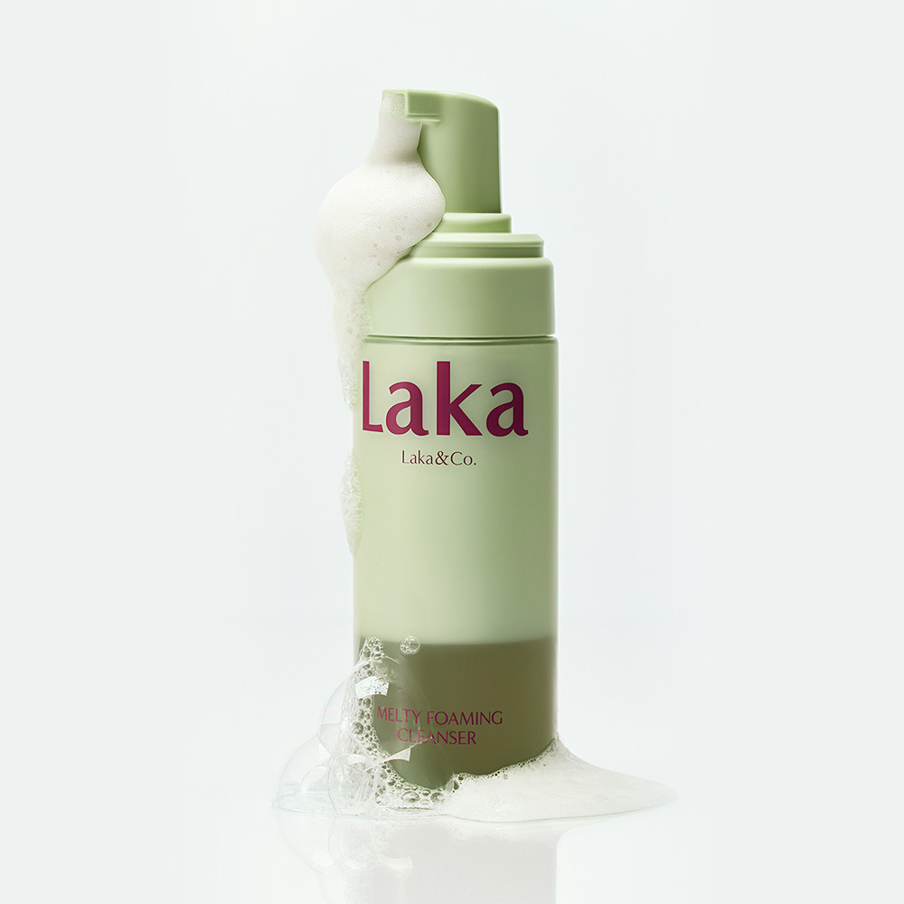 卸妝X潔面一步到位～ 韓國 Laka Melty Foaming Cleanser 超微米卸妝油X綿密潔面泡沫雙層2合1