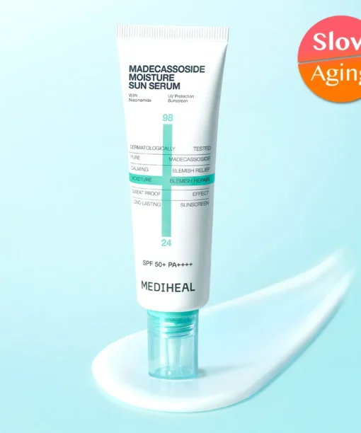 【限量1+1 SET】79%精華成份！MediHeal Madecassoside Moisture Sun Serum 98%純度積雪草保濕舒緩抗汗防曬精華SPF50+ PA++++ - 3款選擇