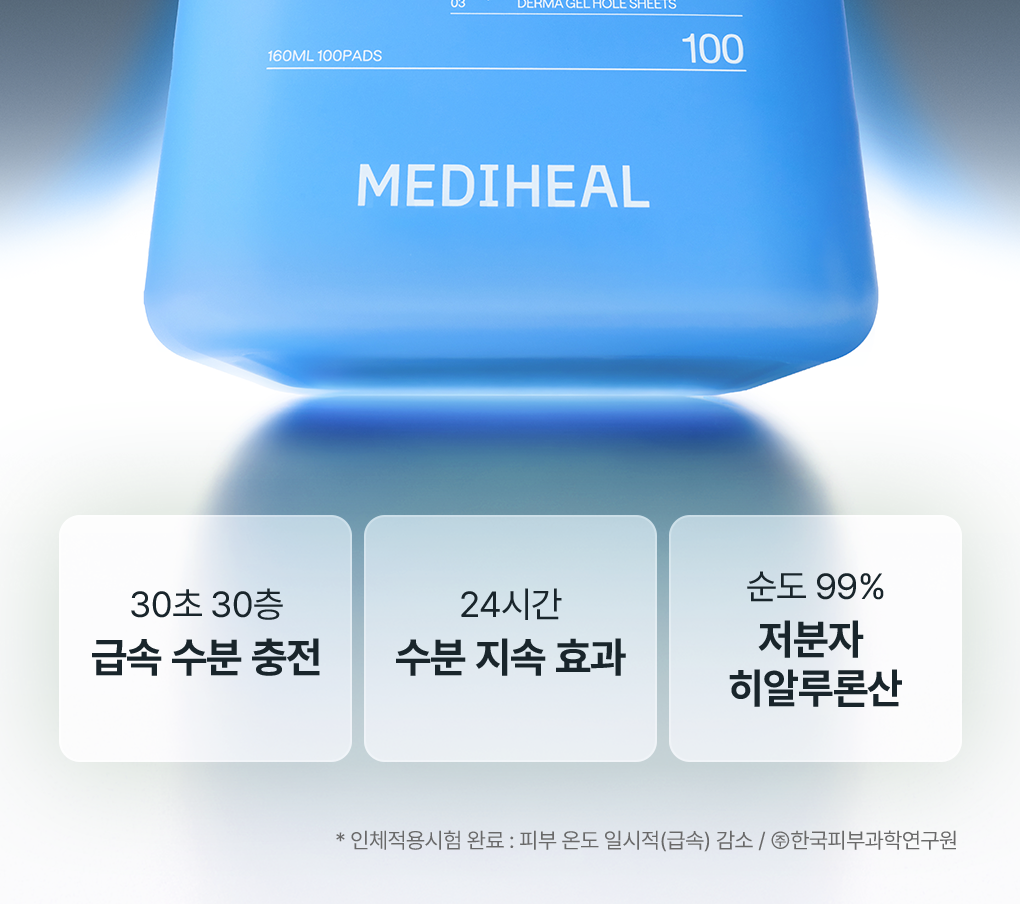 【優惠Jumbo SET 1＋1 200片】30秒💧30層快速補水 韓國 Mediheal Hyaluronate Hydration Pad 99%純度低分子透明質酸深層保濕降溫爽膚棉片1＋1優惠SET