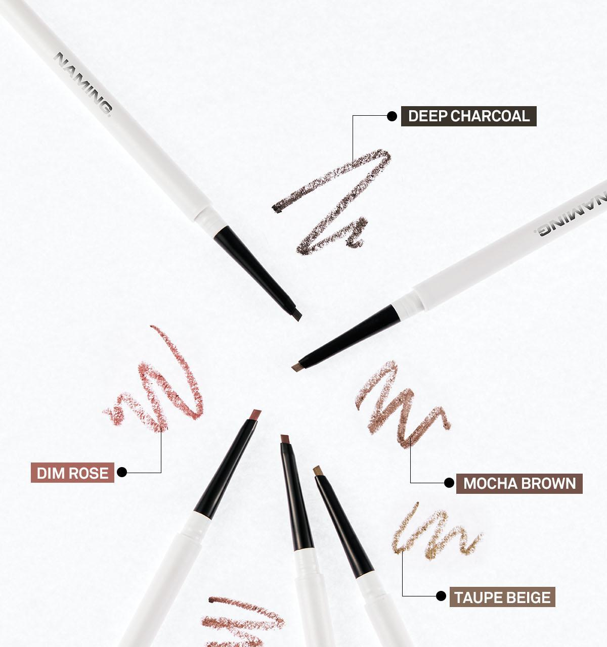 【Pokémon SET 2支眼線筆+送雙色眼影盤】韓國 Naming X CHAEHEE共同研發 NM. Perfectail Eye Designing Pencil Slim Liner 完美立體眼型1mm精細斜角眼下&眼線筆(#01-06) – 6色選擇