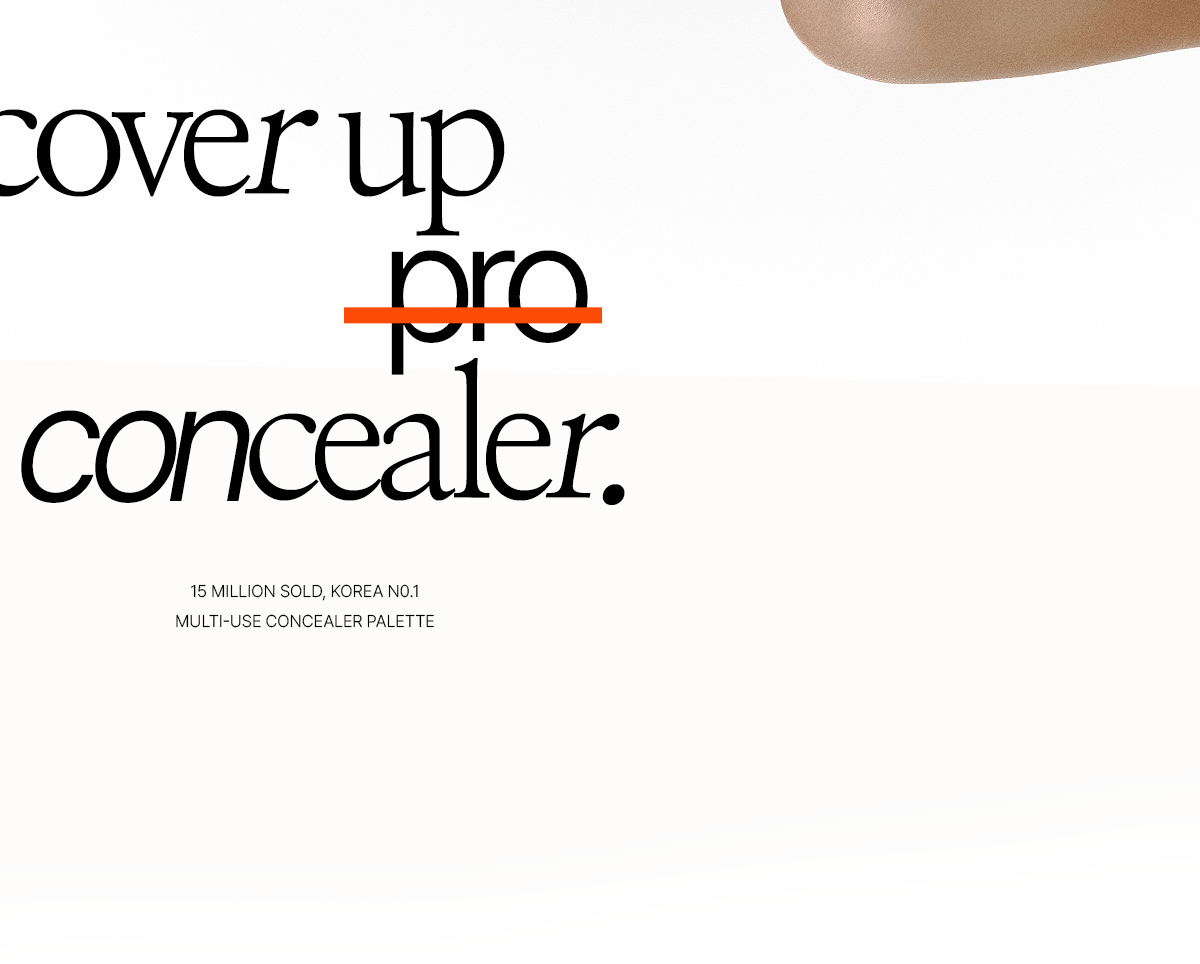 🏆化解No.1! 高遮瑕度!韓國 TFIT Cover Up Pro Concealer 3色遮瑕膏盤 - 5種色調選擇