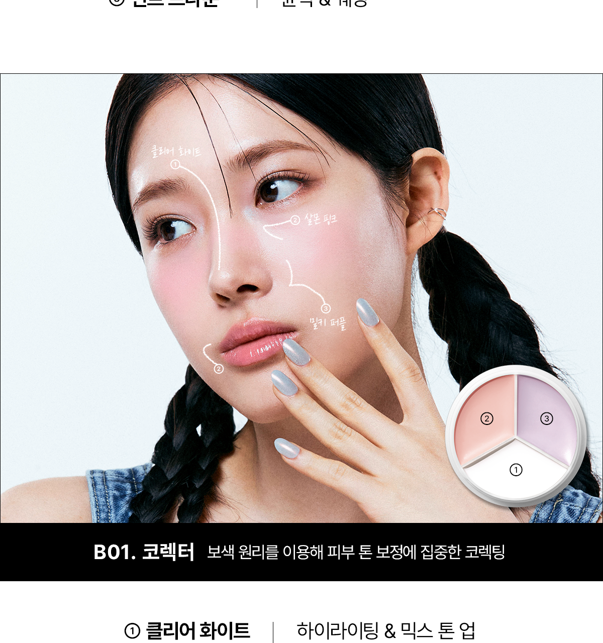 🏆化解No.1! 高遮瑕度!韓國 TFIT Cover Up Pro Concealer 3色遮瑕膏盤 - 5種色調選擇