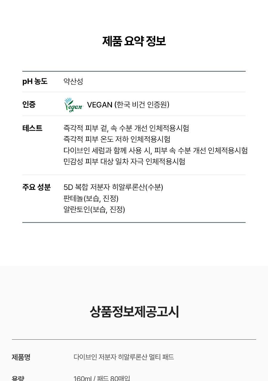 韓國＼皇牌／Torriden DIVE-IN Low Molecule Hyaluronic Acid Multi Pad 低分子透明質酸爽膚棉片 80片〔全新包裝〕