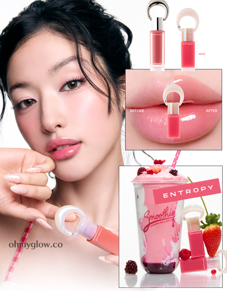 【夏日果汁奶昔Smoothie Edition】韓國小眾品牌 Entropy Charm Tint Juicy光澤迷你鑰匙圈唇彩(M1-M4) - 5色選擇 【夏日果汁奶昔Smoothie Edition】韓國小眾品牌 Entropy Charm Tint Juicy光澤迷你鑰匙圈唇彩(M1-M4) - 5色選擇