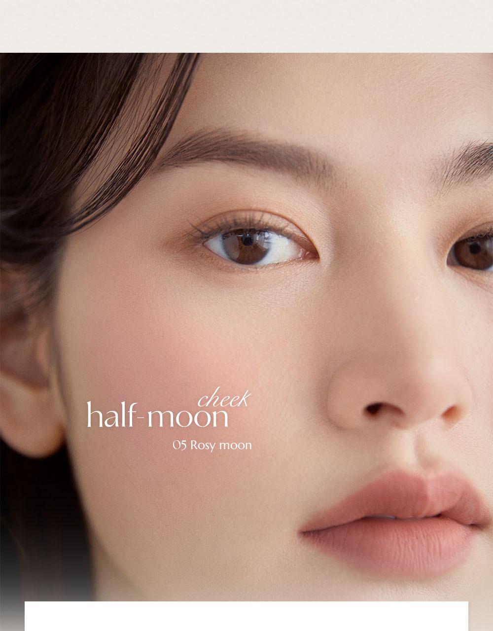 韓國 獨特奶霜轉粉~hince Half Moon Cheek 半月頰彩柔霧磨皮胭脂霜(#01-07) - 7色選擇