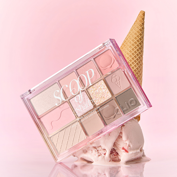 【經典回歸！】CLIO Pro Eye Palette 專業眼影盤 #019 Napping Cheese 貓貓暖珊瑚蜜桃盤 / #23 Scoop Of Shade 奶霜粉紅雪糕盤 - 2種選擇