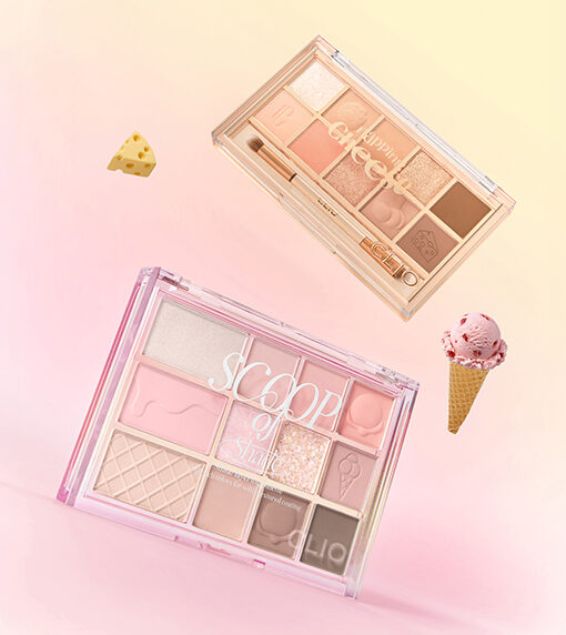 【經典回歸!】CLIO Pro Eye Palette 專業眼影盤 #019 Napping Cheese 貓貓暖珊瑚蜜桃盤 / #23 Scoop Of Shade 奶霜粉紅雪糕盤 - 2種選擇
