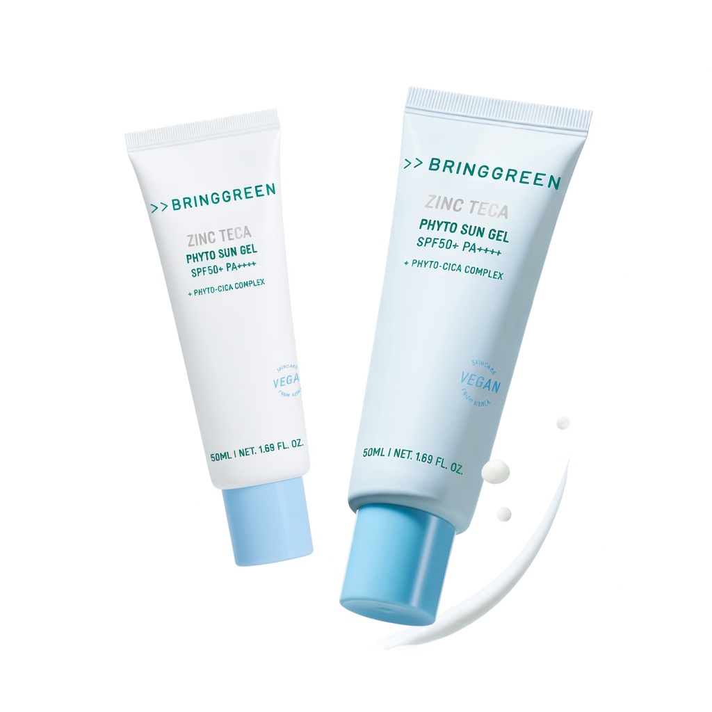 【加送20ml旅行裝】Bring Green Zinc Teca Phyto Sun Gel SFP50+ PA++++ 鋅PCA X 積雪草TECA修護水感防曬啫喱 - 50ml