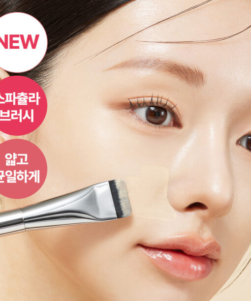 自留推介!【升級版】🏆GlowPick No.1~ 韓國WakeMake Spatula Wide Foundation Brush 刮刀平薄頭底妝粉底掃(M/S/XS) - 3種尺寸選擇