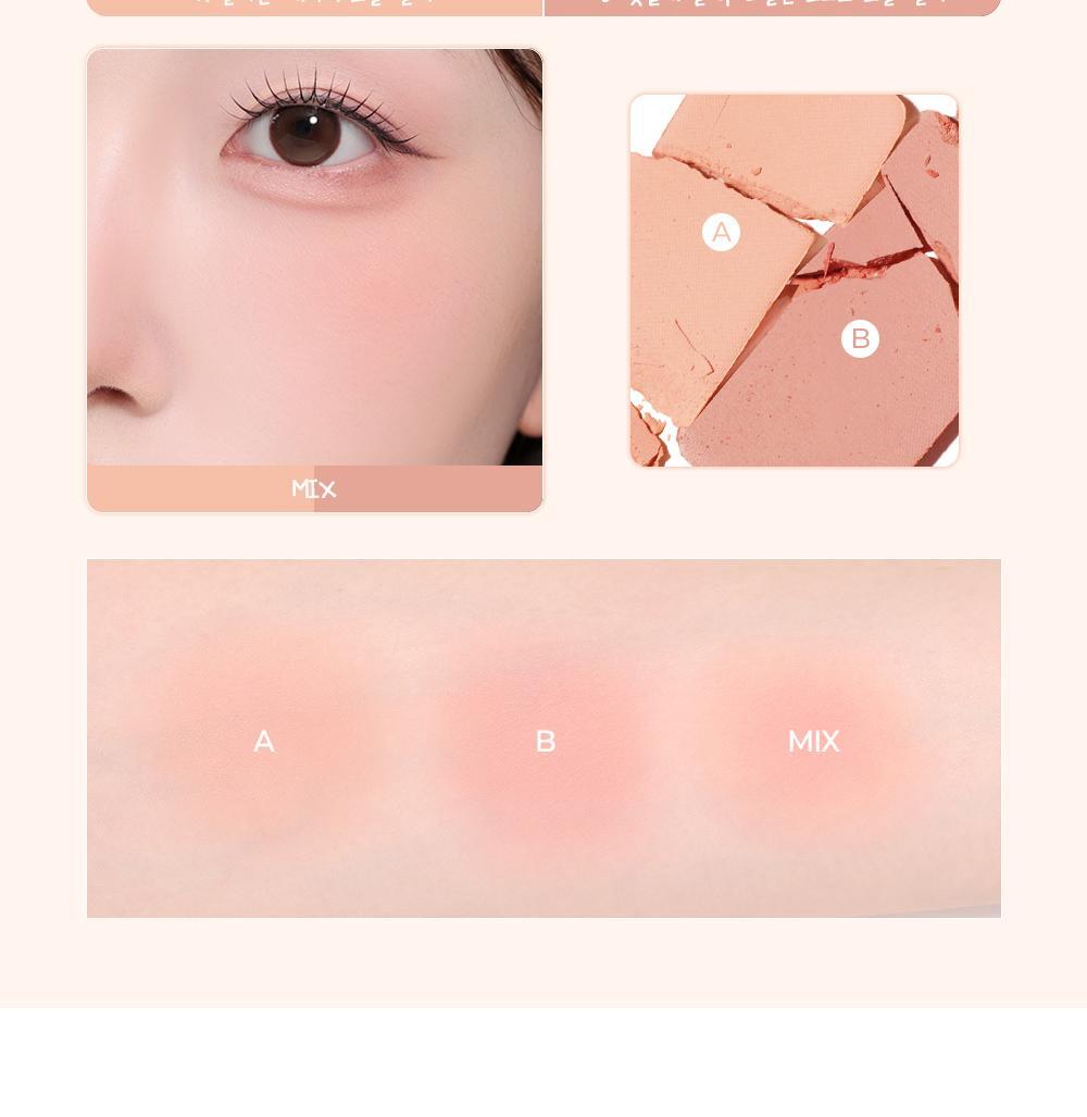 #Soft Blush系列微烘沙感珊瑚色入 🏆GlowPick~韓國 2aN Dual Cheek 雙色水彩胭脂盤(#01-20) - 多色選擇