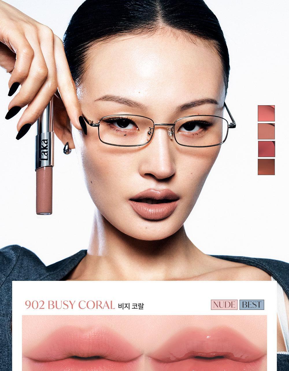 Chanel平替!韓國 Laka Perfect Twin Lip 完美不脫色持久雙效唇釉 (#901-910) - 10色選擇