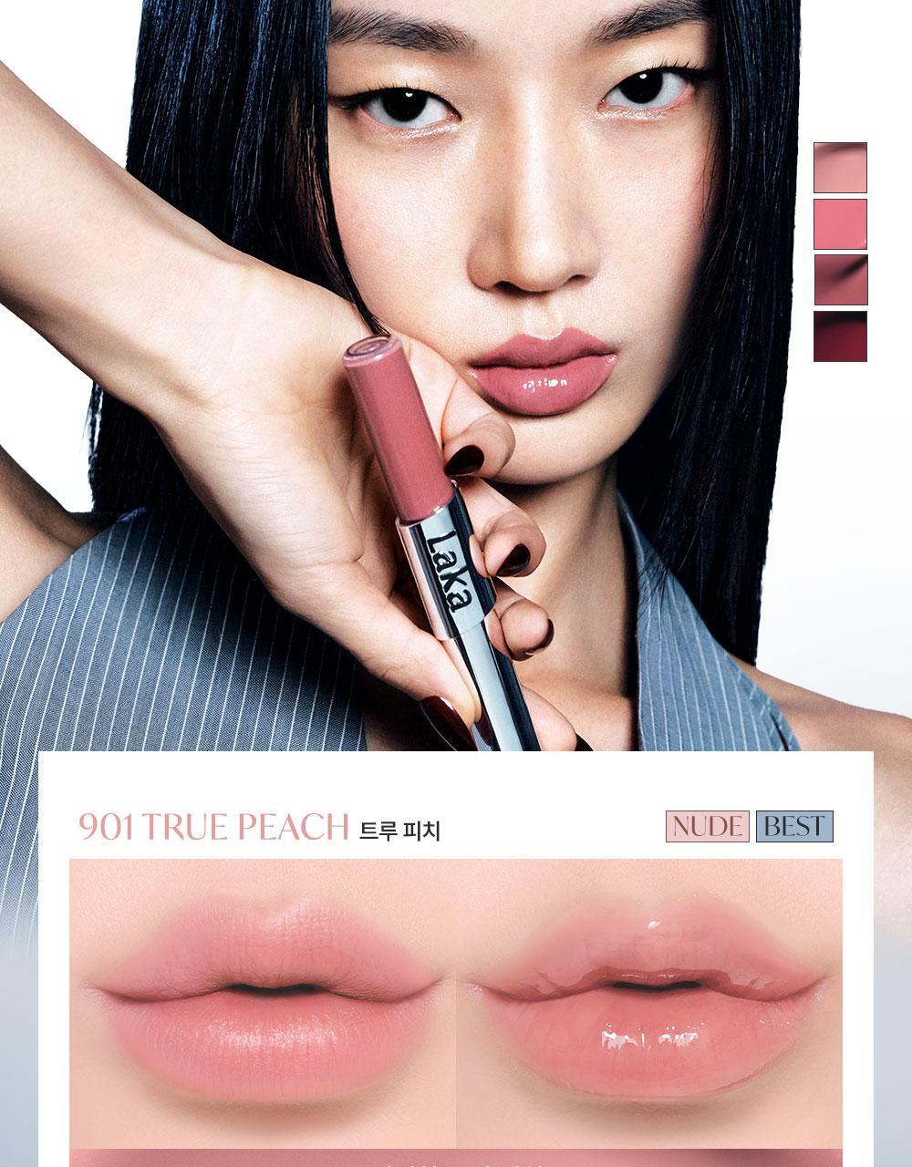 Chanel平替!韓國 Laka Perfect Twin Lip 完美不脫色持久雙效唇釉 (#901-910) - 10色選擇