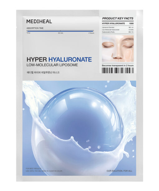 GlowPick🏆 韓國 Mediheal Hyper Hyaluronate Mask 高濃縮99%純透明質酸保濕凝膠果凍面膜4片裝 - 2種選擇