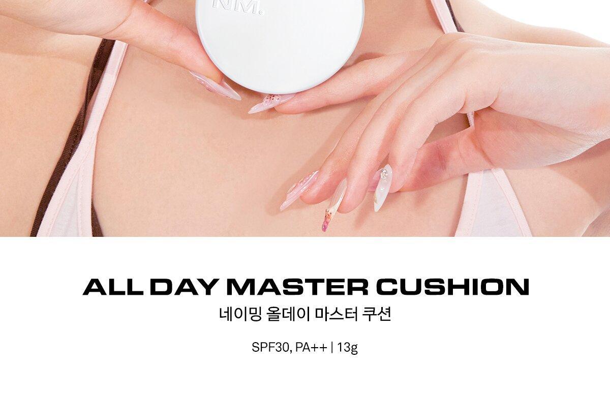 油肌之選 24小時抗汗抗熱焗~韓國Naming All Day Master Cushion 全日持妝軟霧氣墊粉底 SPF30 PA++ - 5色選擇