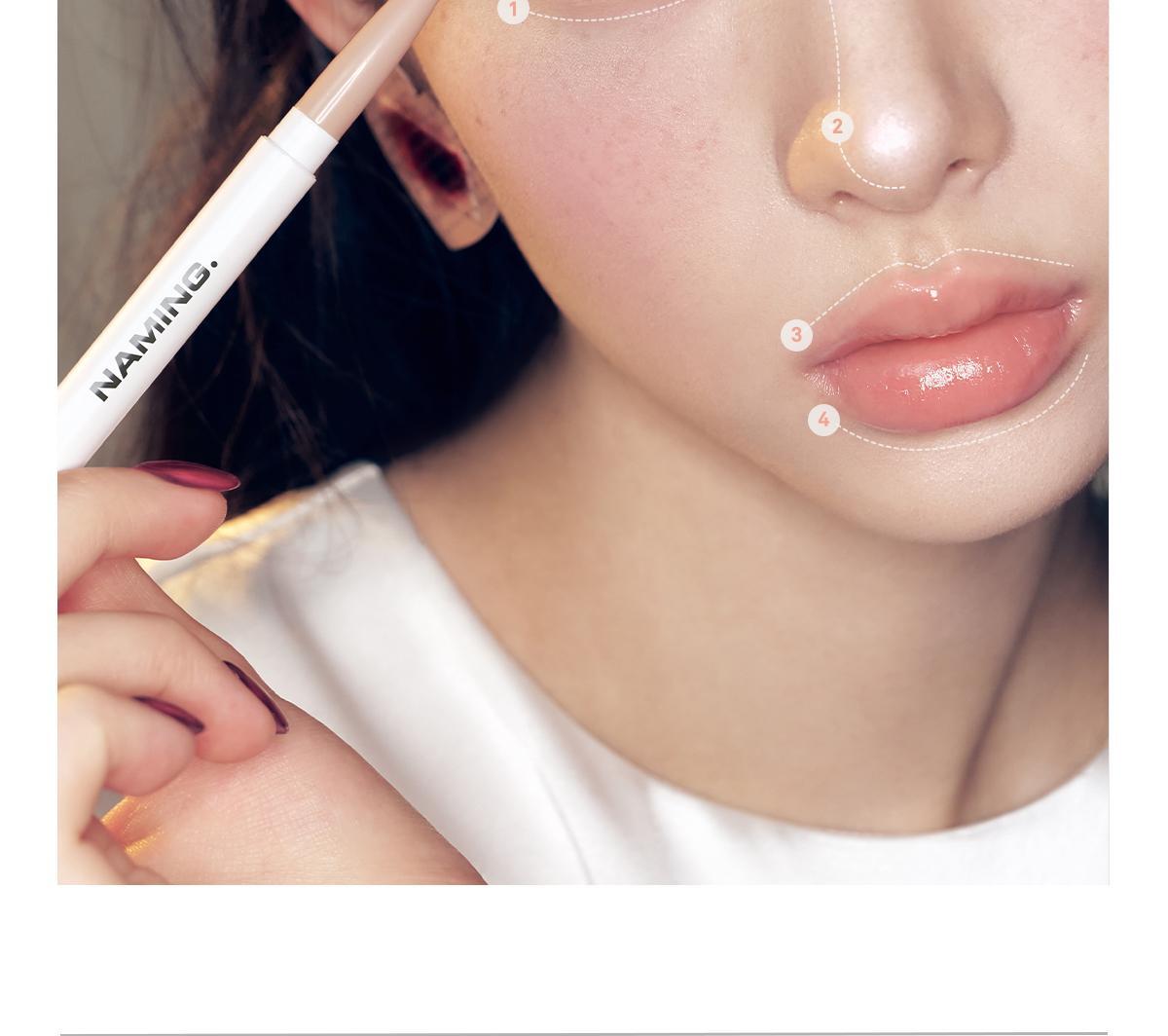 太妍同款愛用!韓國 Naming NM. Perfectail Eye Designing Pencil Dual Liner 完美立體眼型雙頭眼影臥蠶筆(打底+閃亮) - 3色選擇