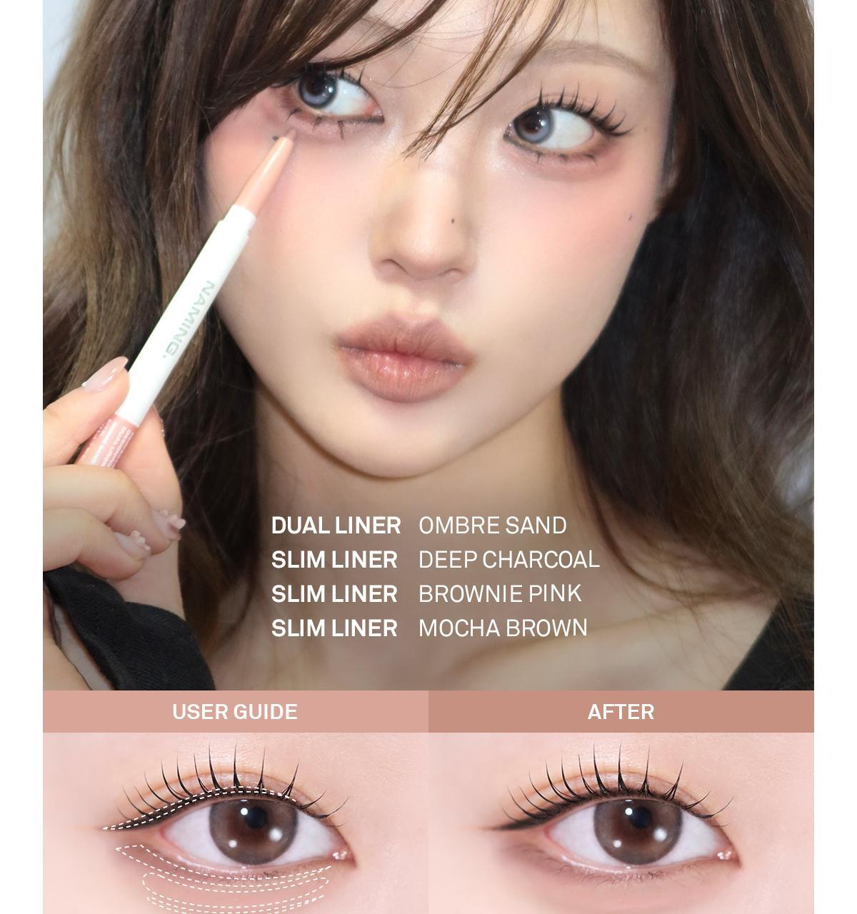 新色入💕太妍同款愛用!韓國Naming NM. Perfectail Eye Designing Pencil Dual Liner 完美立體眼型雙頭眼影臥蠶筆(打底+閃亮) - 5色選擇