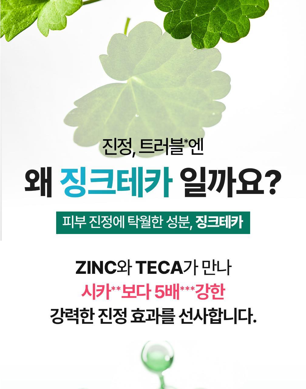 韓國 Bring Green Zinc Teca Blemish Serum Pad 鋅PCA X 積雪草TECA鎮靜淡瑕精華棉片 - 100片裝