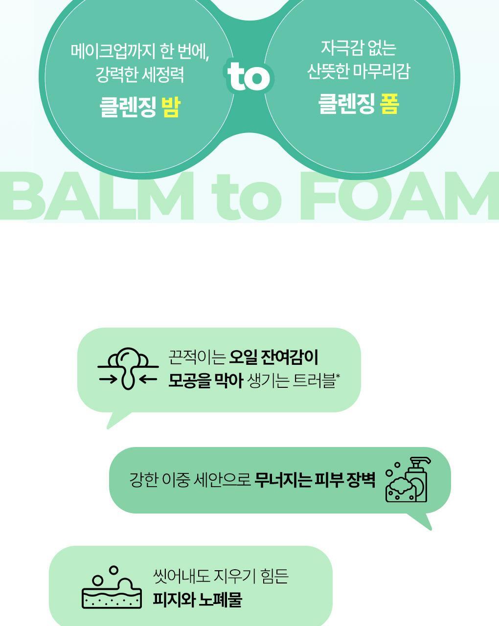 韓國 〖膏轉泡泡 卸潔一Take過〗韓國 Bring Green Zinc Teca One-step Balm To Foam 鋅PCA X 積雪草TECA輕柔淨膚一步卸淨潔顏膏 - 92ml