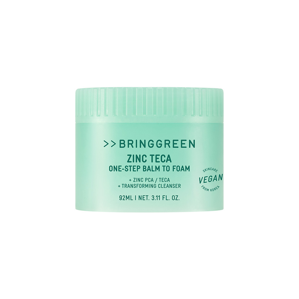 〖膏轉泡泡 卸潔一Take過〗韓國 Bring Green Zinc Teca One-step Balm To Foam 鋅PCA X 積雪草TECA輕柔淨膚一步卸淨潔顏膏 - 92ml 〖膏轉泡泡 卸潔一Take過〗韓國 Bring Green Zinc Teca One-step Balm To Foam 鋅PCA X 積雪草TECA輕柔淨膚一步卸淨潔顏膏 - 92ml