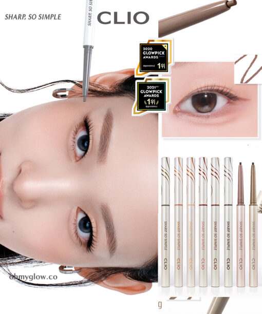 新色入！【🏆韓國No.1】CLIO Sharp So Simple Waterproof Pencil Liner 極細防水臥蠶&眼線筆(#01-14) - 14色選擇