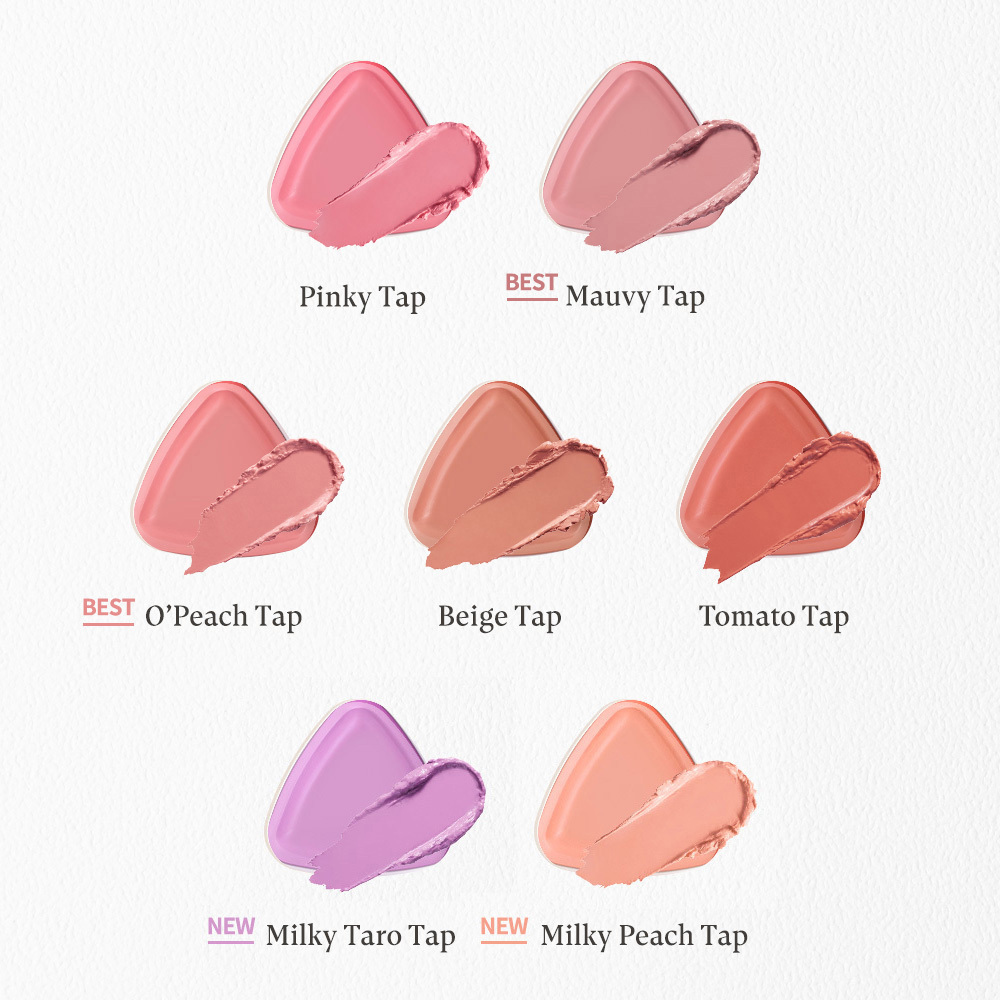 GlowPick🏆 韓國話題爆款～nuegray SEMO Tap Lip & Cheek 3角印章水果感唇頰膏 - 7色選擇