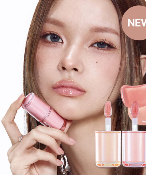 血色飽滿感裸唇～韓國wakemake Glaze Fixing Gloss 持久透亮果凍唇唇蜜(#01-06)- 6色選擇