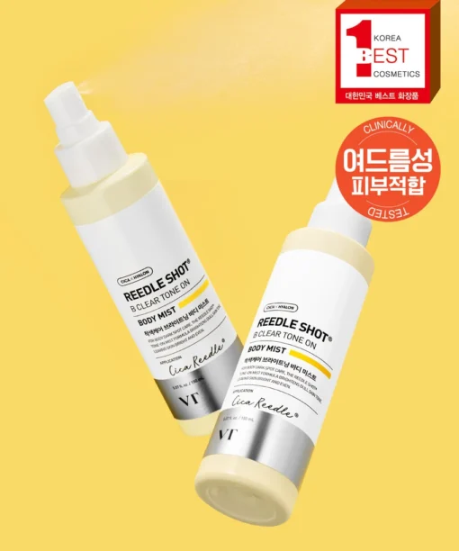 身體去痘印噴霧～ 韓國 DAISO x VT Riddle Shot Be Clear Tone-on Body Mist 亮白身體噴霧 - 150ml