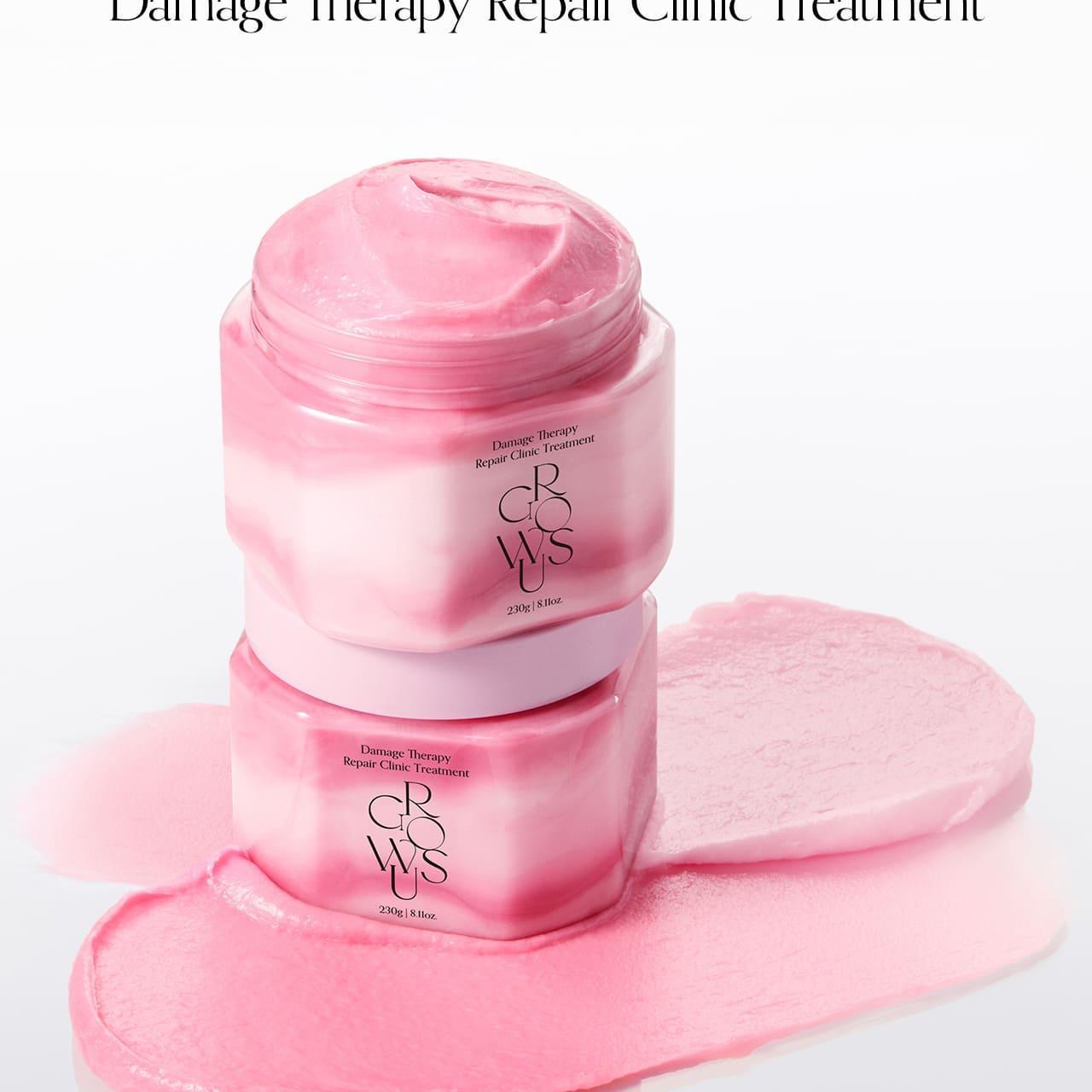 韓國清潭洞Salon級出品~Idol愛用~GROWUS Damage Therapy Repair Clinic Hair Pack Treatment 專業級損傷修護去毛躁柔順髮膜 - 230g