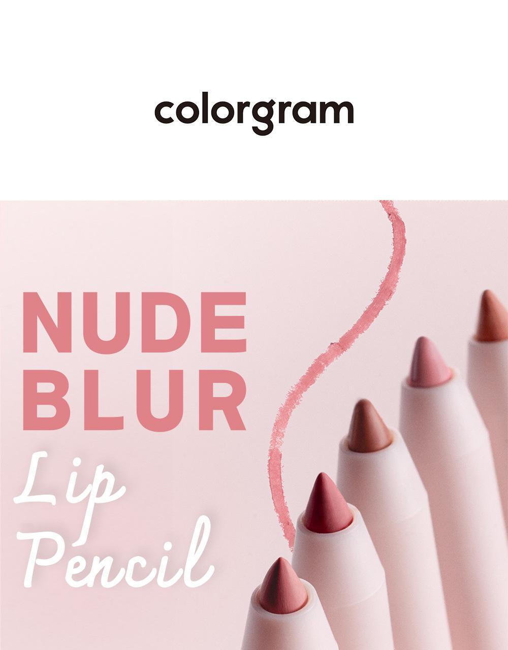 韓國 Colorgram Nude Blur Lip Pencil 自然無痕裸色柔霧唇線筆(#01-10) - 10色選擇