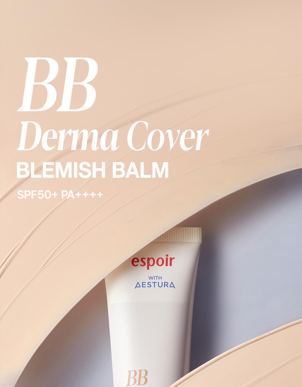 化解🏆 韓國espoir Derma Cover Blemish Balm 專業級修護 X 防UV X 遮瑕 BB霜(#01-03) SPF50+ PA++++ - 3色選擇