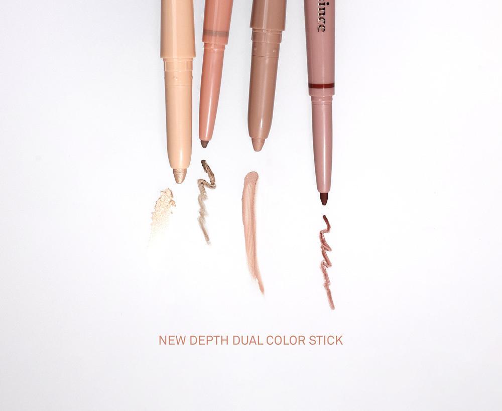 韓國 GlowPick🏆 hince New Depth Dual Color Stick 眼下臥蠶打底提亮X陰影雙色雙頭眼影棒 (#01-04) - 4色選擇