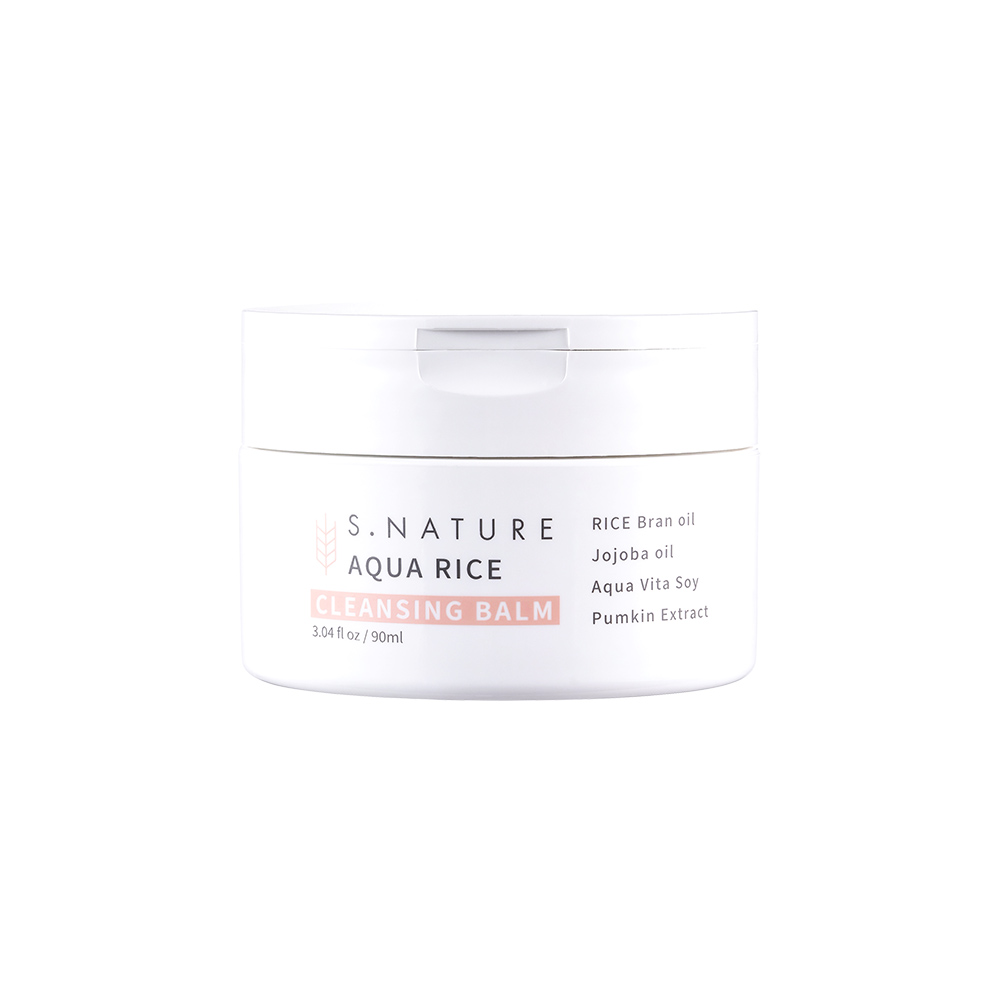 化解🏆 韓國 S.NATURE Aqua Rice Cleansing Balm 米萃保濕卸妝潔面2合1潔膚膏 - 90ml 化解🏆 韓國 S.NATURE Aqua Rice Cleansing Balm 米萃保濕卸妝潔面2合1潔膚膏 - 90ml