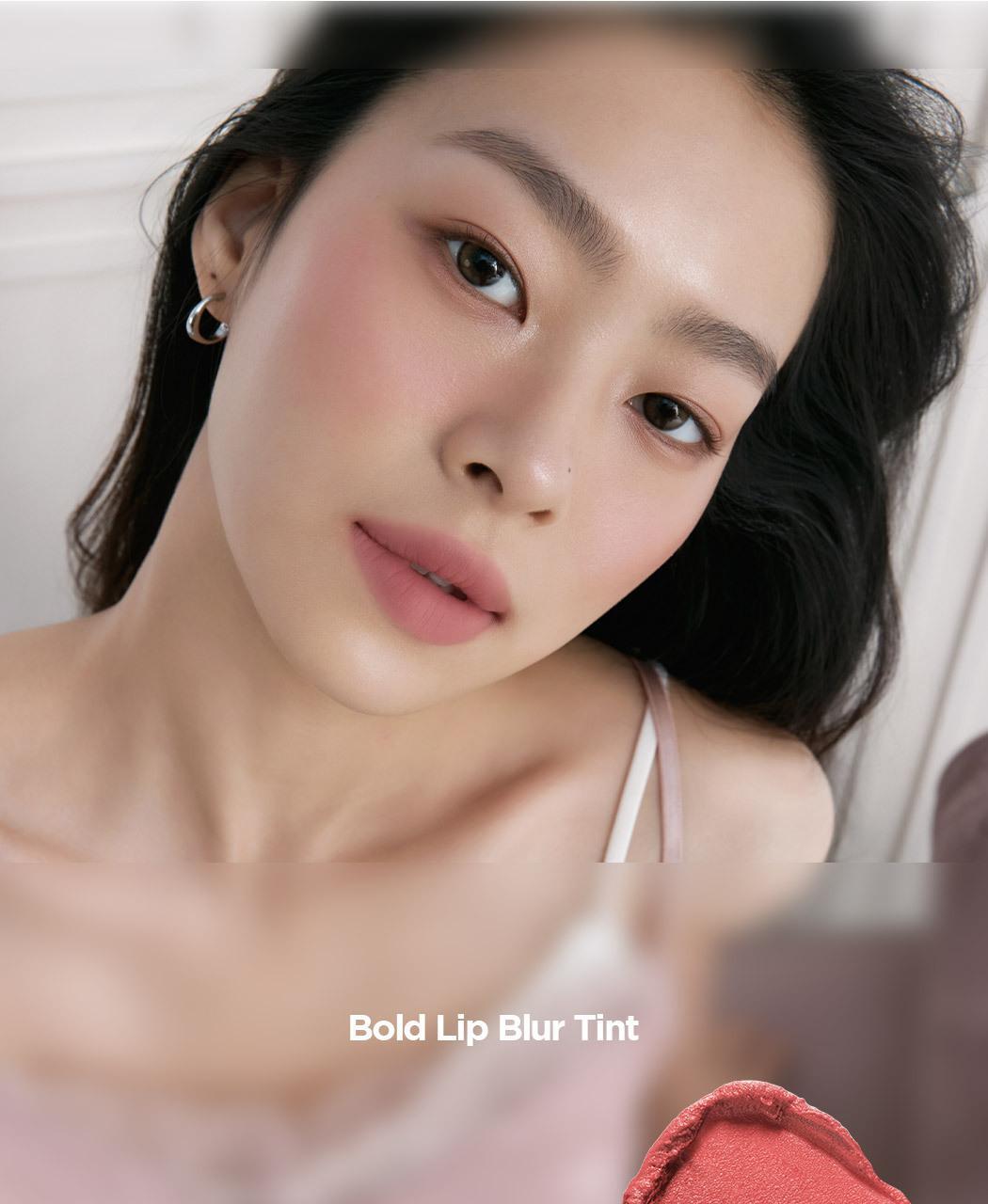 Min Kim大師共同研發~韓國 wakemake Bold Lip Blur Tint 柔和顯色像素級柔焦霧面唇釉 (#01-15) - 15色選擇