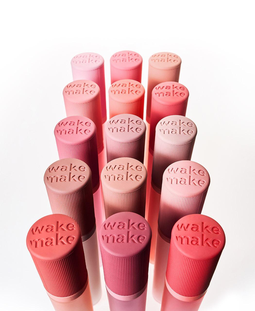 Min Kim大師共同研發~韓國 wakemake Bold Lip Blur Tint 柔和顯色像素級柔焦霧面唇釉 (#01-15) - 15色選擇