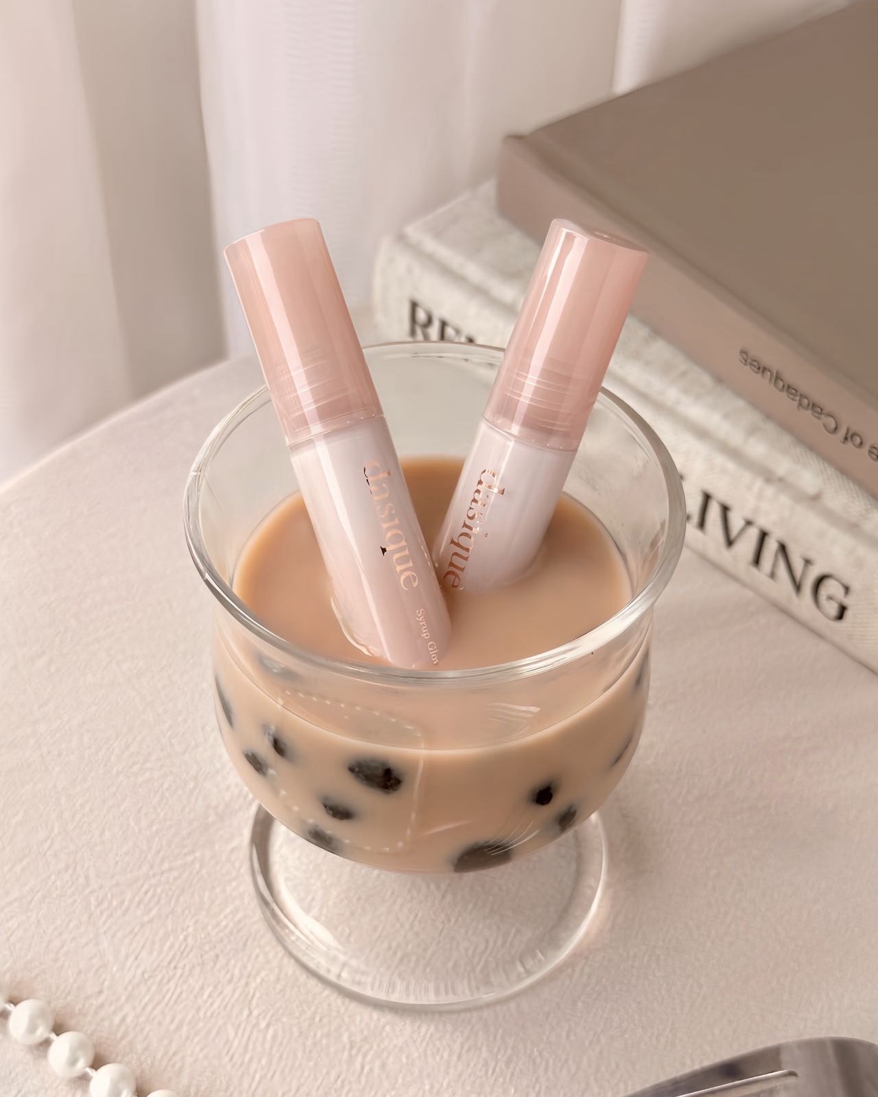 🧋顯色實用黑糖珍珠奶茶系列~韓國 Dasique Syrup Glow Gloss 糖漿水亮奶茶調唇蜜(#OS01 - #OS02)- 2色選擇
