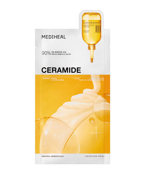 GlowPick🏆 韓國MEDIHEAL Ceramide Essential Mask Moisture Barrier 90%高純度4X神經醯胺脂質體強效滋潤保濕修復屏障面膜 1盒10片裝 - 2種選擇