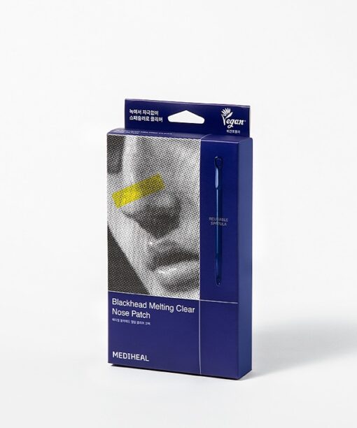 化解🏆 韓國Mediheal Blackhead Melting Clear Nose Patch 鼻頭清黑頭角質溶解清潔貼附刮刮棒 - 4片裝