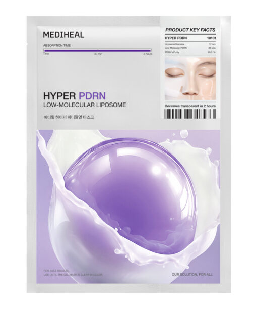 韓國 Mediheal Hyper PDRN Mask 低分子脂質體高濃縮99%純PDRN緊緻收毛孔亮澤凝膠果凍面膜4片裝 - 2種選擇