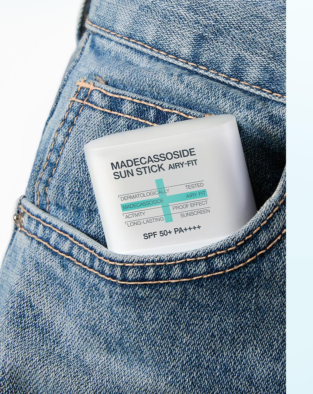 韓國 Mediheal Madecassoside Sun Stick Airy Fit 積雪草苷清爽輕盈空氣感防曬棒SPF 50+ PA++++