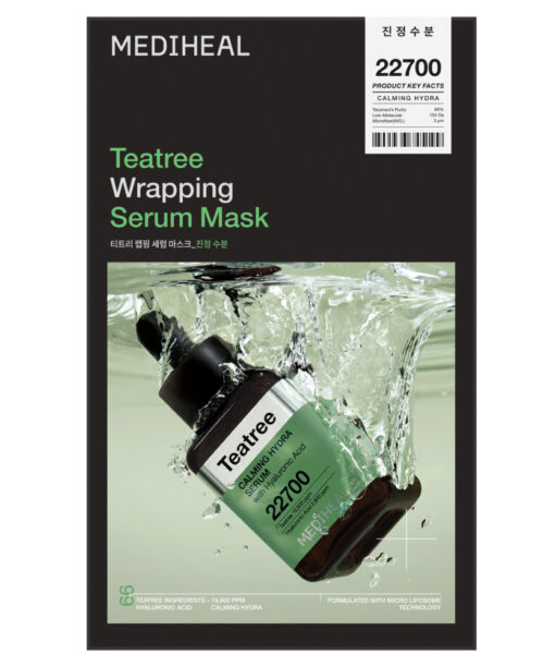 韓國Mediheal Teatree Wrapping Serum Mask 99%純茶樹舒緩保濕修護包裹式精華面膜 10片裝 - 2種選擇