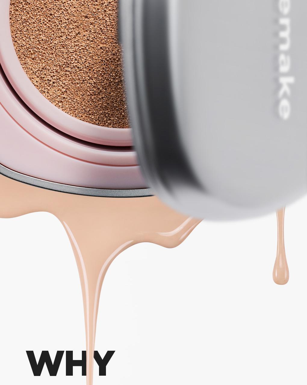 Inbora推介～J韓國 Wakemake Skin Perfecting Cover Cushion 柔霧輕薄遮瑕持妝氣墊粉底SPF 40 PA++連補充裝 - 3色選擇
