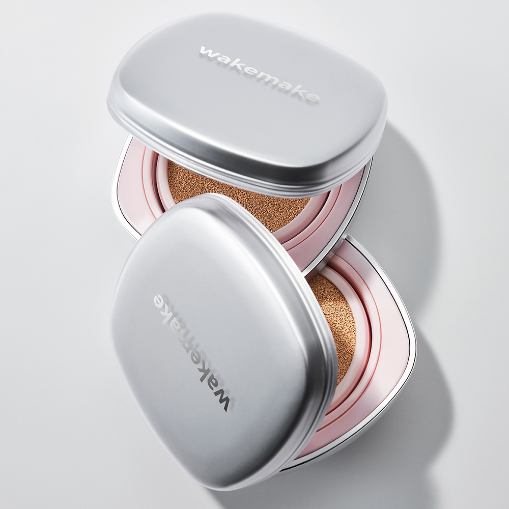 Inbora推介～韓國 Wakemake Skin Perfecting Cover Cushion 柔霧輕薄遮瑕持妝氣墊粉底SPF 40 PA++連補充裝 - 3色選擇