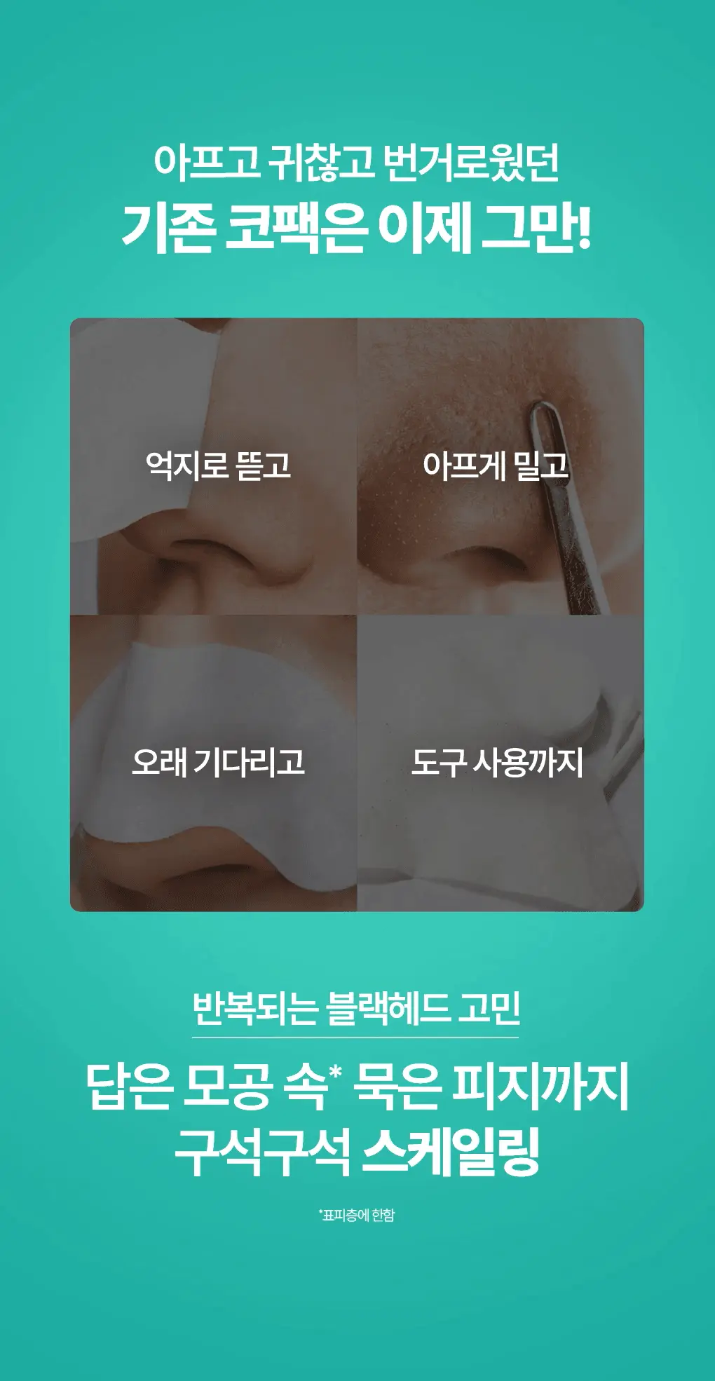 【全新雙頭鼻頭貼】 一片搞掂~韓國 Bring Green Tea Tree Cica One Step Scaling Nose Strip 茶樹積雪草一片告別草莓鼻清黑頭鼻貼 - 一盒10片裝