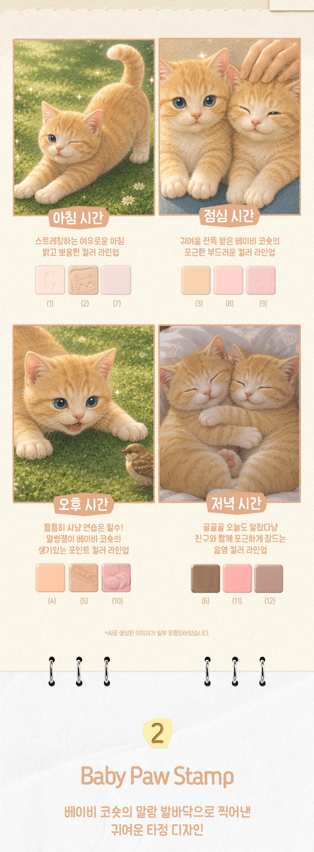 最新Sugar Afternoon 🔮𝑯𝒂𝒓𝒓𝒚 𝑷𝒐𝒕𝒕𝒆𝒓 & Disney 米奇 & 🤠Toy Story系列~🏆GlowPick No.1 ~ CLIO Pro Eye Palette Air 新款12色眼影盤(#01-23) - #23 Baby Koshort 貓貓盤