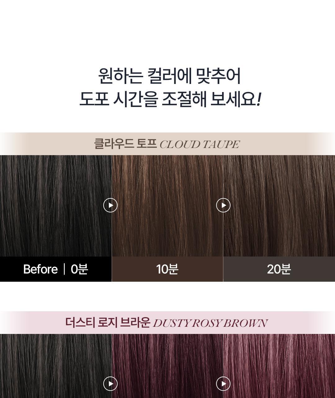 【家用5-10分鐘染眉】韓國cosnori Easy Brow Mood Changer 自然眉色轉換染眉漂眉染眉劑(Tone Changer漂眉/Cloud Taupe灰棕/Rosy Brown玫瑰棕) 一盒5次用 - 5色選擇