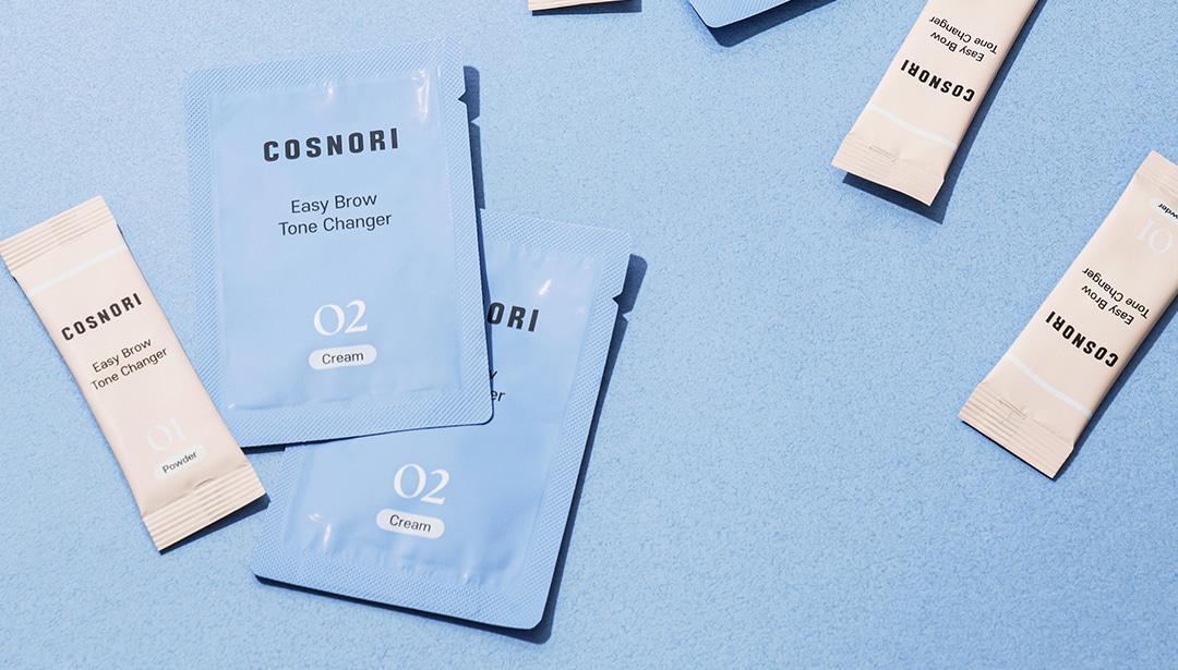 【家用5-10分鐘染眉】韓國cosnori Easy Brow Mood Changer 自然眉色轉換染眉漂眉染眉劑(Tone Changer漂眉/Cloud Taupe灰棕/Rosy Brown玫瑰棕) 一盒5次用 - 5色選擇